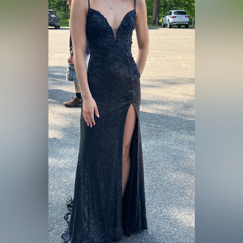 Jovani black 06426 dress; size: 0 - Picture 2 of 2